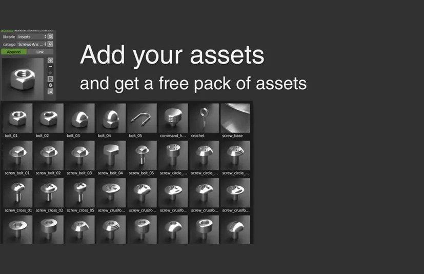 Blender模型材质场景预设管理插件 Asset Management V2.7.5