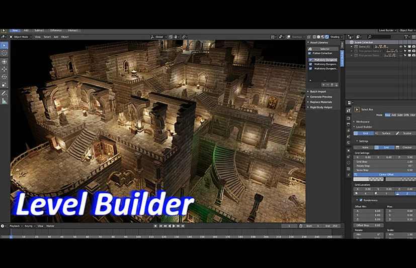 Blender关卡生成器 Level Builder