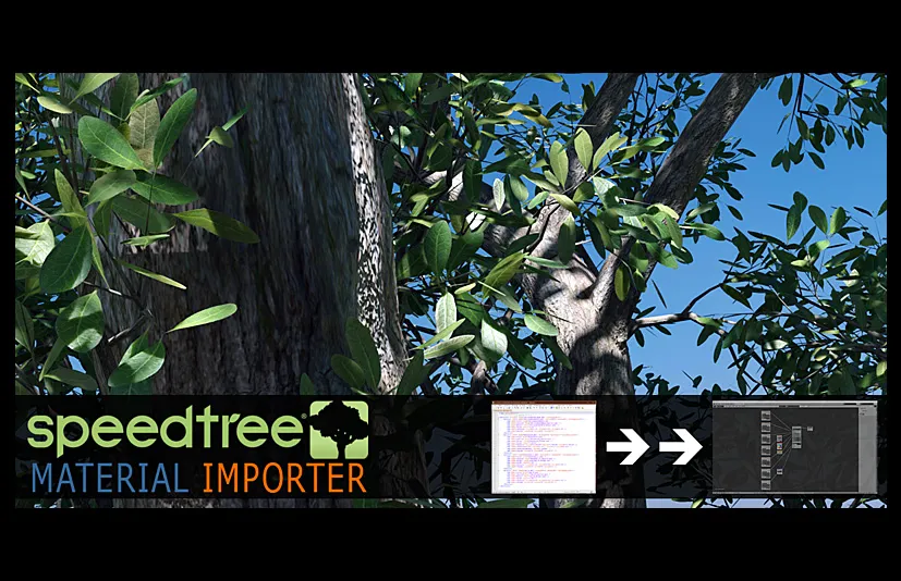 Blender&Speedtree材质互导插件 Speedtree Material Importer v1.0