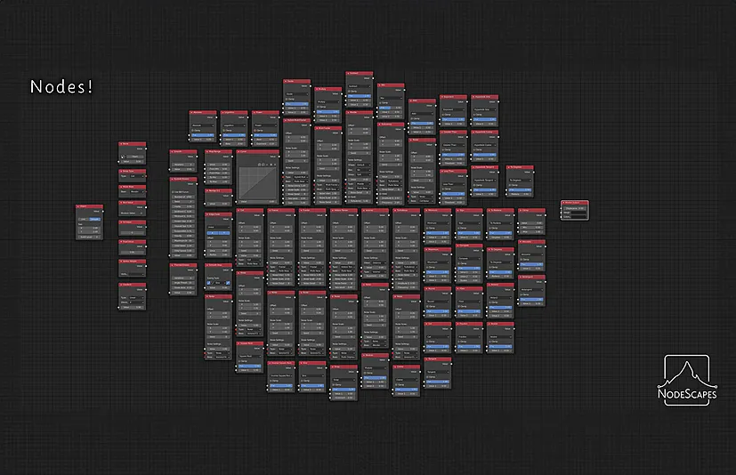 Blender节点自然地形生成插件 – Nodescapes v0.8