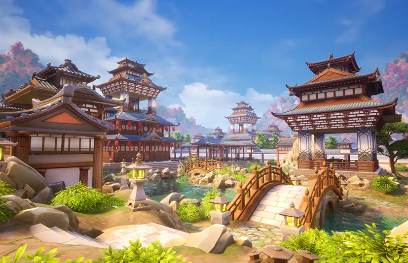 风格化中国古代建筑 – Fantasy Asian Palace Asset Pack