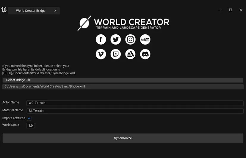 WorldCreator桥接UE插件 – WorldCreator for UE Bridge