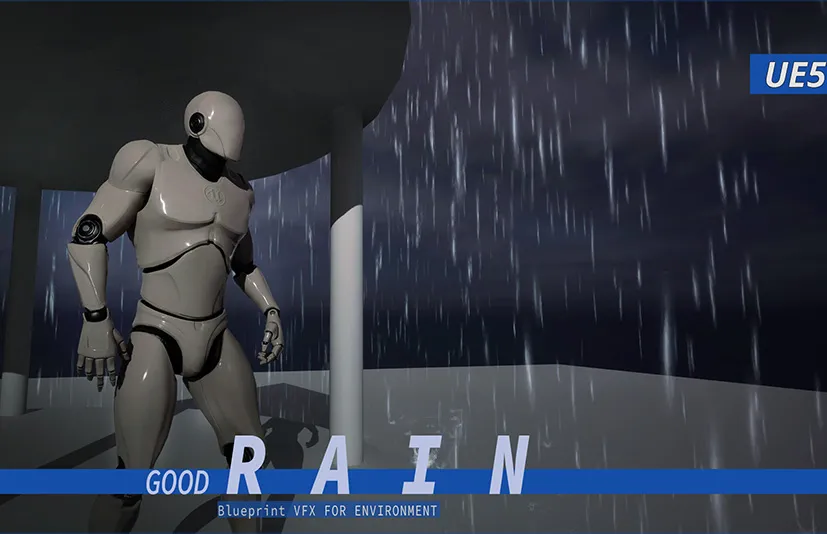 逼真的降雨雨水效果 – GOOD FX : Rain