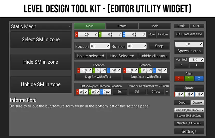 关卡设计工具包 – Level Design Tool Kit