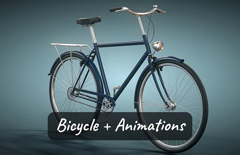 自行车与动画 – Bicycle With Animations