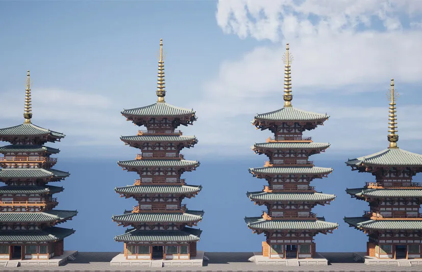 日本模块化寺庙塔 – Japanese Modular Pagoda