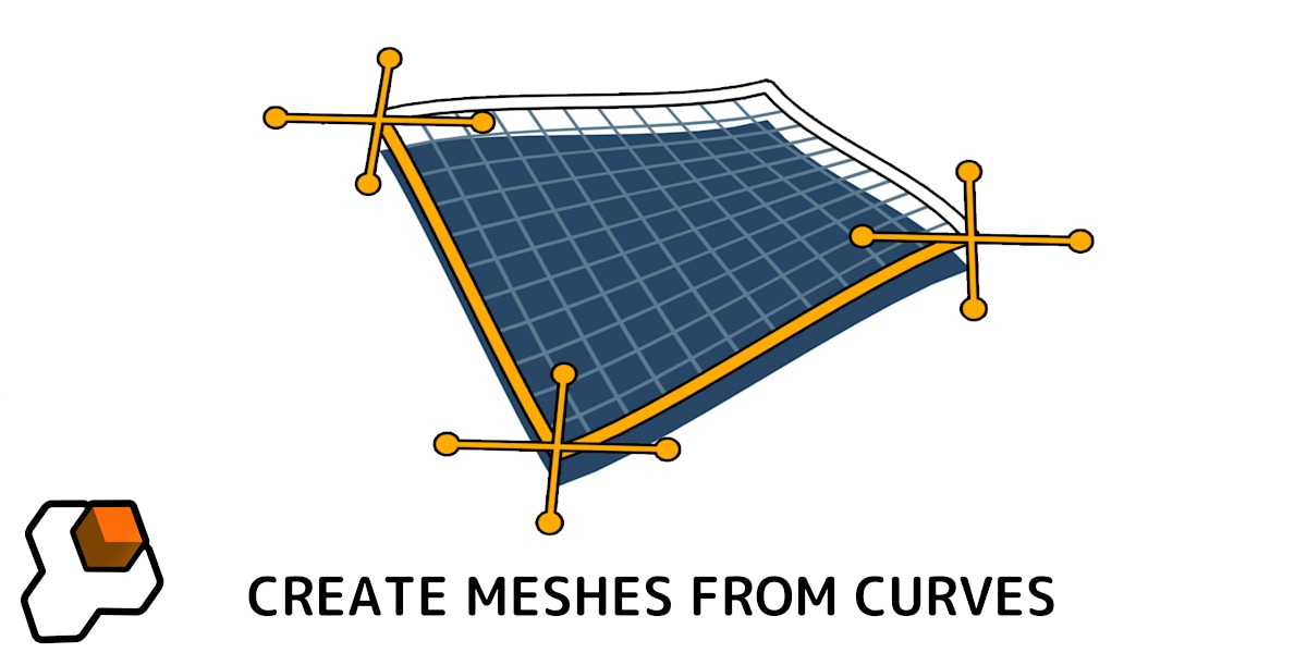 Blender线条生成面片插件 Curves To Mesh v2.8.1