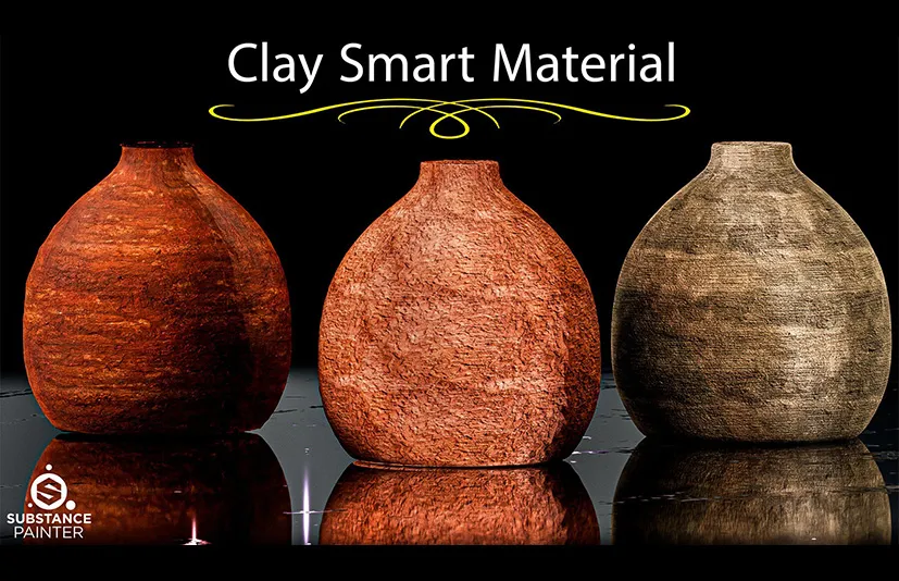 高质量黏土智能材质 – High-Detail Clay Smart Material / Substance Painter