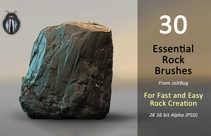 岩石笔刷 – Essential Rock Brushes Vol1