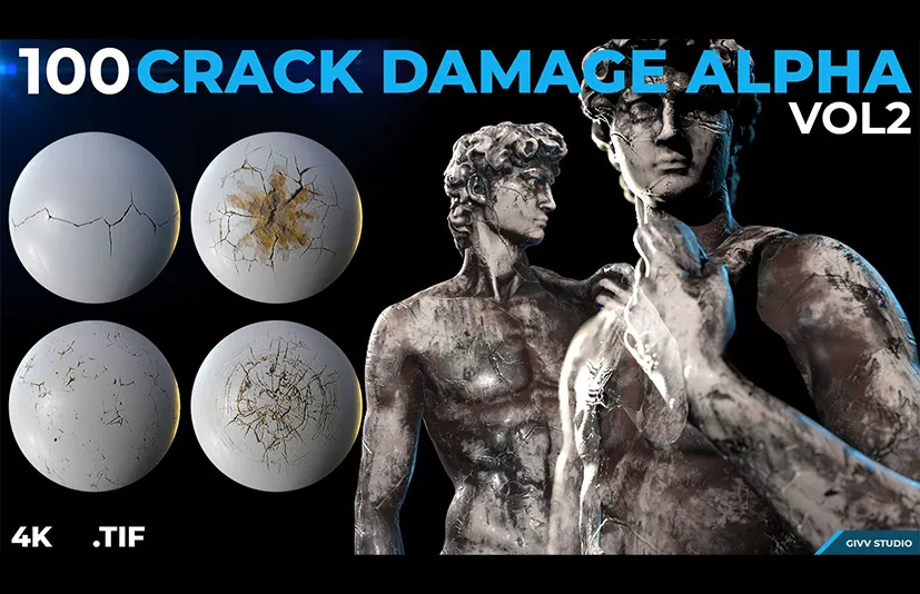 破损裂痕 – 100 Crack Damage Alpha Vol 2