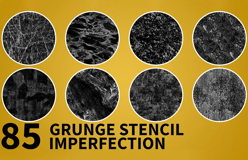 高质量污渍划痕贴图 – High Quality Useful Grunge Stencil Imperfection vol.2