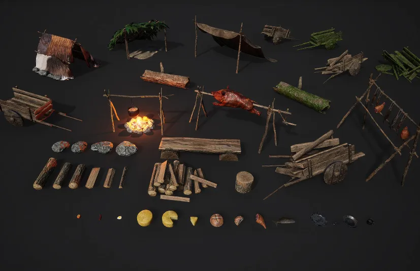 营地游戏道具 – Camp – Game Props