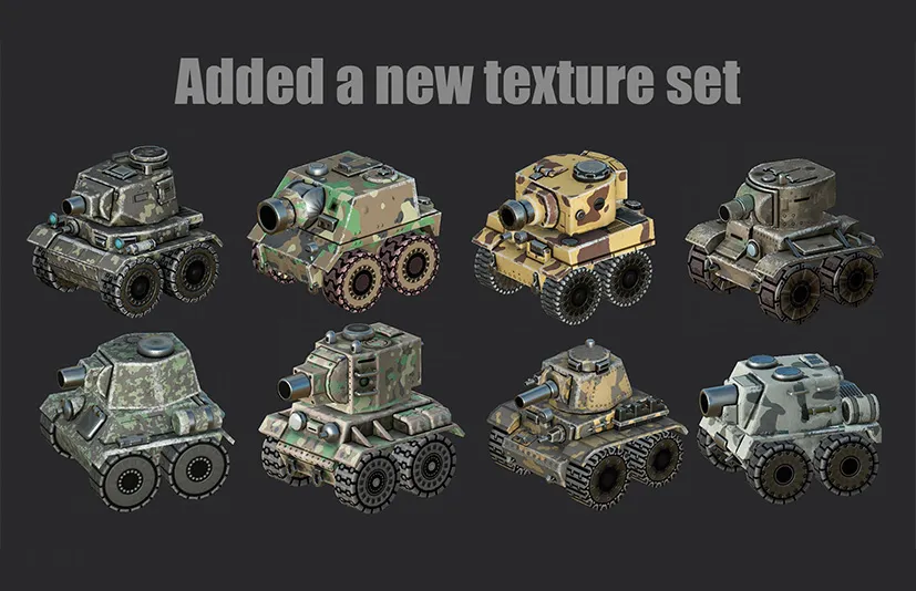 卡通坦克 – Set of Cartoon Tanks