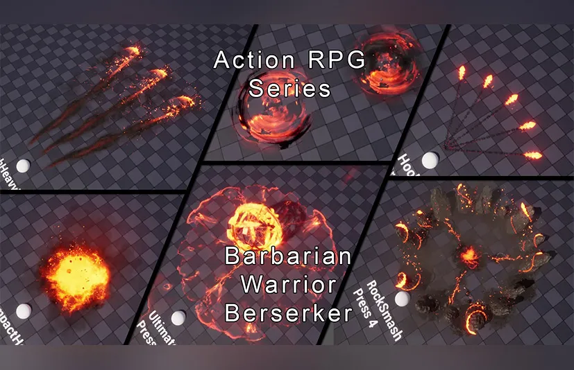 ARPG视觉特效 – 野蛮人/战士 – ARPG VFX – Barbarian/Warrior