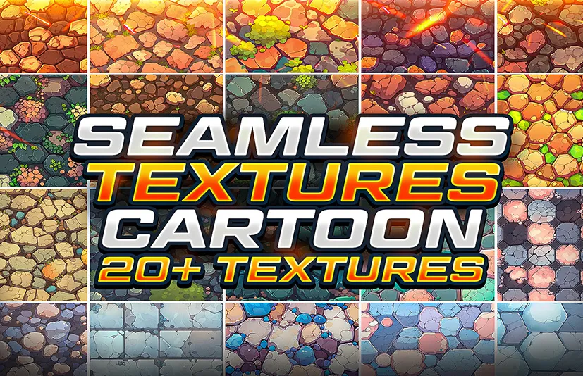 无缝卡通纹理贴图 – Seamless Cartoon Textures